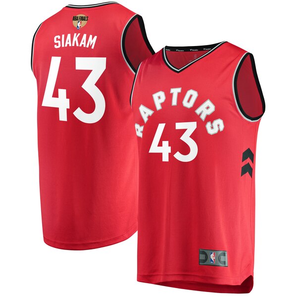 Men's Toronto Raptors #43 Pascal Siakam Red NBA Stitched Jersey